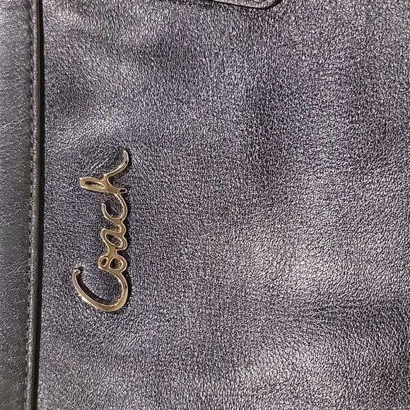 (J8) Coach Gallery Blue Smooth Leather Shoulder Bag - Picture 2 of 12